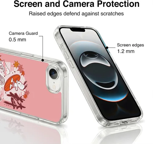 Vista 349 de Carcasa de gel para iPhone 7 Plus/iPhone 8 Plus, diseño de Snoopy Oriental de Peanuts, Badges