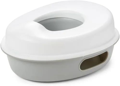 Vista 9 de Skip Hop Go Time - Asiento de orinal 3 en 1 multietapa, color blanco/gris