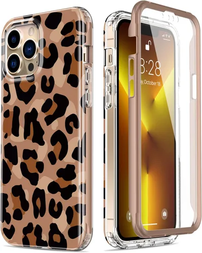 Vista 13 de Esdot Funda protectora para iPhone 13 Mini con protector de pantalla integrado, protección de grado militar con diseños de moda para mujeres