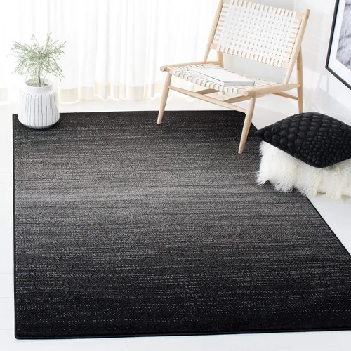 Vista 29 de SAFAVIEH Adirondack Collection - Alfombra decorativa, 2 pies 6 pulgadas x 4 pies, color negro y gris, diseño moderno, no desprende pelusa y de fácil