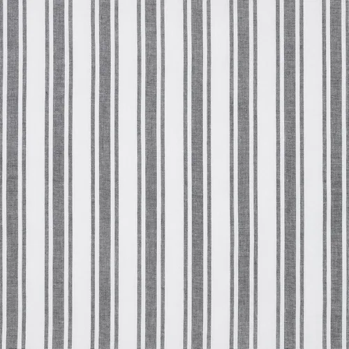 Vista 6 de VHC Brands, Sawyer Mill Ticking Stripe Cenefa, color negro, 16x90 pulgadas