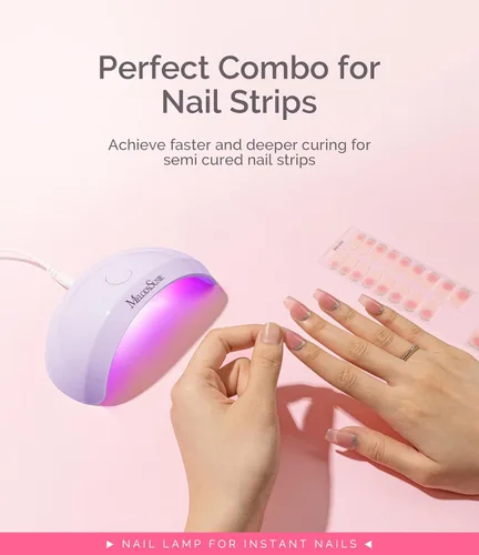 Vista 3 de MelodySusie Lámpara de uñas LED UV de bolsillo con diseño ultraligero, luz UV P-ART04 cura todos los geles suaves en casa, especialmente uñas