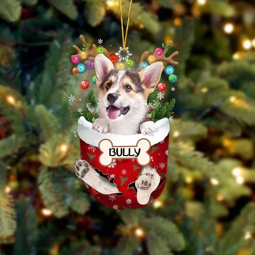 Vista 133 de IZI POD Affenpinscher Adorno de Navidad personalizado para perro, adorno de bolsillo de nieve para perro para árbol de Navidad, adorno acrílico
