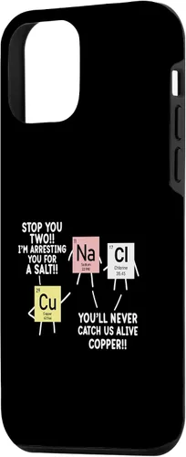 Vista 2 de Carcasa gráfica para iPhone 12 mini Chemistry Lover A Salt Science Teacher Student