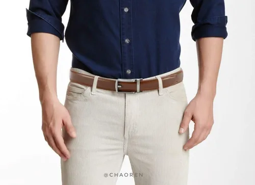 Vista 7 de CHAOREN Mens Dress Belt - Ratchet Belt Leather 1 14" Comfort Click - Perfect Companion to Mens Dress Shoes