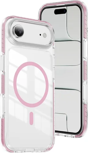Vista 37 de LEMAXELERS Funda magnética transparente para iPhone 18 Pro Max, color negro
