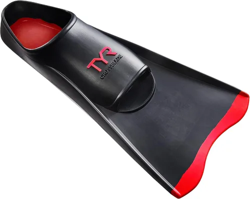 Vista 8 de TYR Crossblade Fins 2.0 - Aletas de natación de goma natural duraderas de hoja corta para entrenamiento de fuerza, velocidad y resistencia de piernas