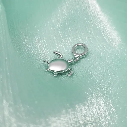 Vista 3 de Bear Koala Sea Turtle Bee Butterfly Owl Lucky Cat Charm Animal World Bead para pulsera europea, Esmalte, Base