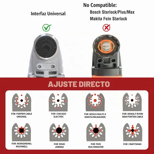 Vista 7 de AMZWEI 10 piezas cuchillas oscilantes bimetálicas para herramientas de corte de metal, cuchillas multiherramienta de borde curvado de 1-3/4