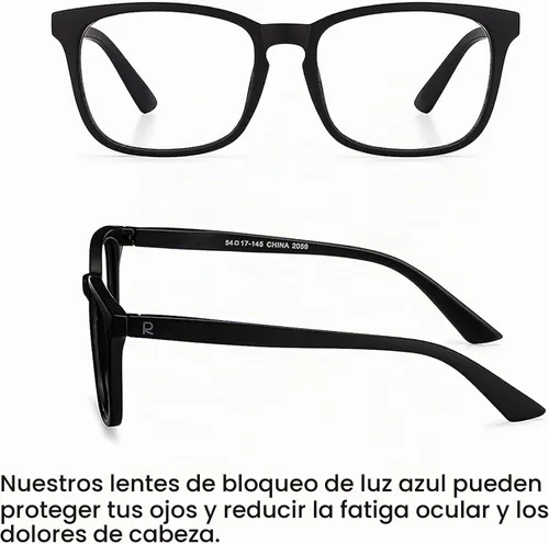 Vista 3 de Readerest Blue Light Reading Glasses - Lightweight Computer Glasses w/Spring Hinges - UV Protection, Anti Glare & Eye Strain