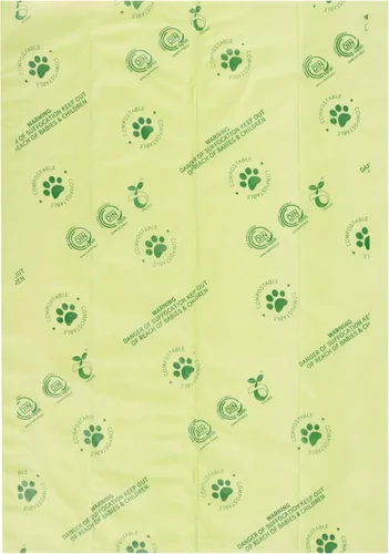 Vista 4 de Bolsas de basura para perros – Bolsas de excremento de perro 100% compostables reales, bolsas biodegradables, bolsas para perros popo – inodoras