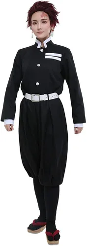 Vista 2 de miccostumes Disfraz de Black Corps para hombre, uniforme negro