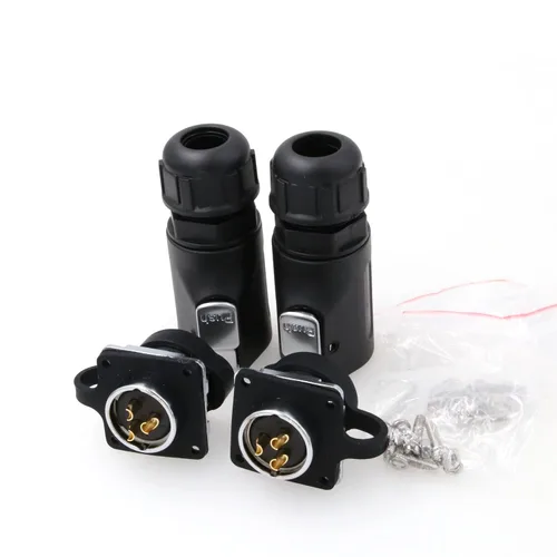 Vista 4 de LP20 - Conector de aviación de 3 pines, conectores de cable impermeables industriales para industrial, energía, automóvil, proyecto de lámpara LED