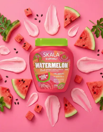 Vista 5 de Skala - Linha Frutastica - Crema de Tratamento Melancia 2.2 lbs - Colección Frutástica - Crema Tratamiento Sandía Net 35.37 Oz)