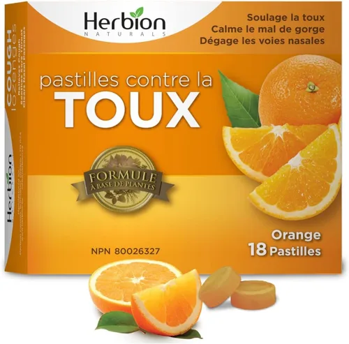 Vista 2 de Herbion Naturals Gotas para la tos, naranja, 18