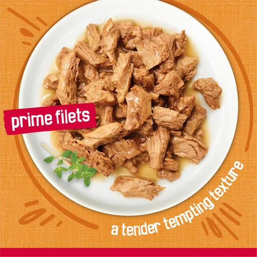 Vista 3 de Comida para gato húmeda Purina Friskies Prime de filete, 24, 5.5 onzas , Filet de primera