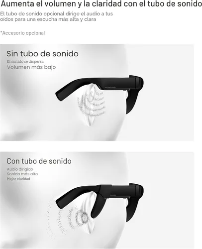 Vista 5 de RayNeo Air 4 Pro AR/XR - Pantalla de video HDR10 de 201 pulgadas, chip Vision 4000, audio de Bang & Olufsen, películas 3D y gafas inteligentes