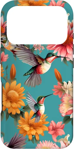Vista 30 de Funda para iPhone 17 de colibríes en vuelo