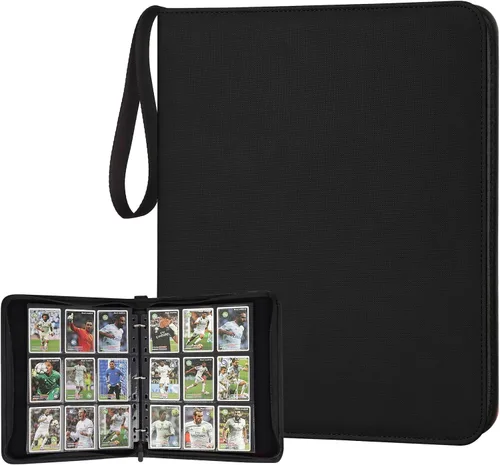 Vista 21 de GERMUN Carpeta de tarjetas coleccionables con 12 bolsillos, 720 bolsillos, carpeta de colección de tarjetas, carpeta de álbum de tarjetas para MTG