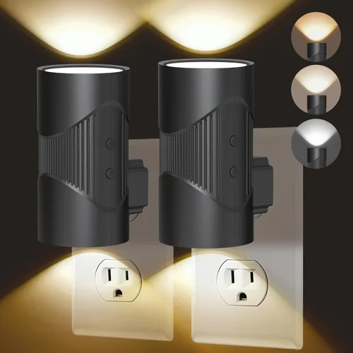 Vista 11 de easuntec Luz Nocturna, Luces Nocturnas Enchufables en la Pared, Luz Nocturna LED Cálida, Sensor de Luz de Atardecer a Amanecer, 3 Modos de Luz