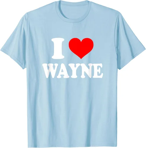 Vista 97 de Wayne - Camiseta I Heart Wayne - I Love Wayne, Negro, S