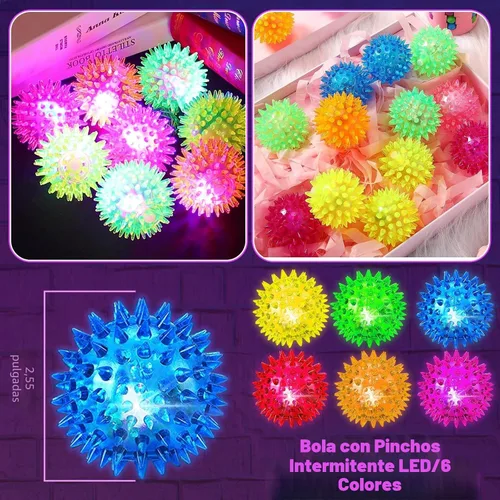Vista 3 de Pelotas sensoriales iluminadas y rebotantes, juguetes sensoriales para niños con autismo, juguetes para 3-4, 5-7, 8-12, regalos para niños y niñas