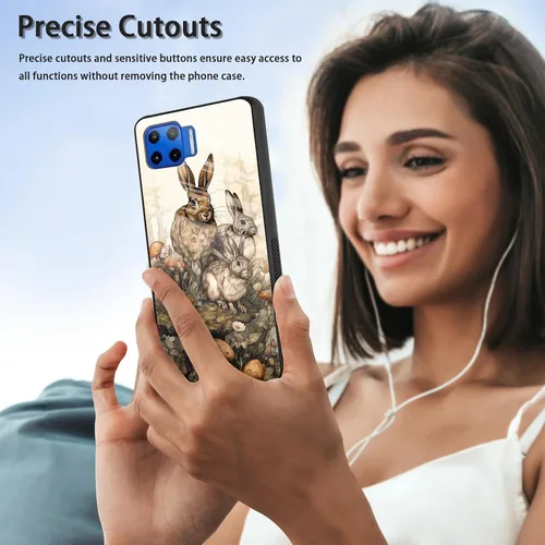 Vista 334 de Funda para Motorola Moto Edge 2022, cubierta trasera de vidrio templado con protector de pantalla, funda protectora a prueba de golpes para Motorola
