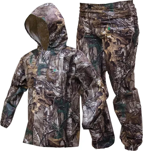 Vista 8 de FROGG TOGGS Traje de lluvia transpirable impermeable Polly Woggs para jóvenes Azul (Arándano)