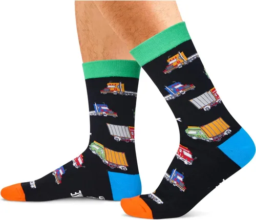 Vista 2 de Zmart Funny Gifts for Men Women Trucker Gifts Tractor Gifts, Unisex Funny Socks Truck Socks Tractor Socks