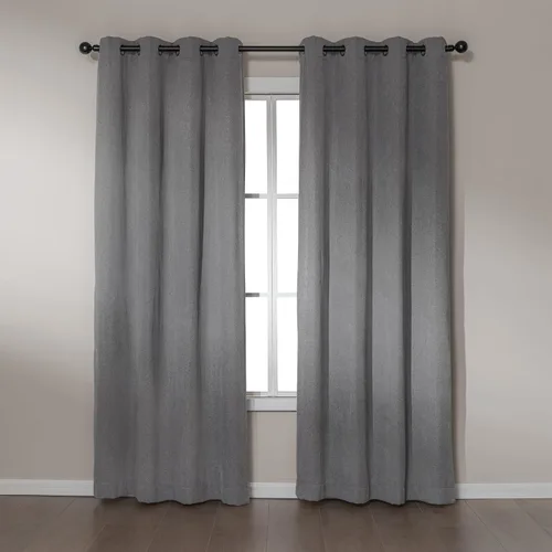 Vista 12 de Amazon Basics Cortinas de felpilla para oscurecer la habitación, cortinas filtrantes de luz para dormitorio y sala de estar, juego de 2 paneles