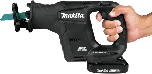 Vista 4 de Makita XRJ07R1B 18V LXT Kit de sierra recíproca inalámbrica sin escobillas de iones de litio subcompacto (2.0Ah)
