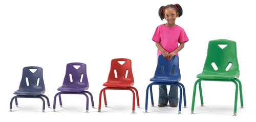 Vista 5 de Berries - Silla apilable con patas recubiertas de polvo