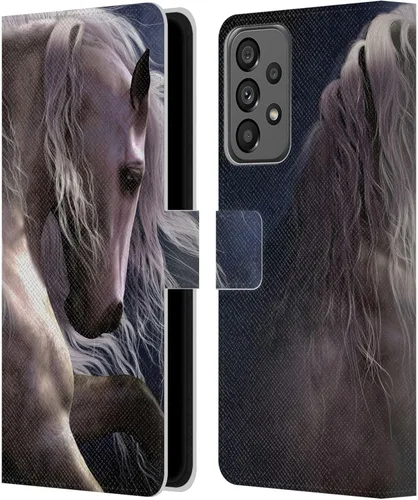Vista 253 de Head Case Designs Officially Licensed Laurie Prindle A Morgan Christmas Western Stallion Leather Wallet Case Compatible with Samsung Galaxy A07 4G