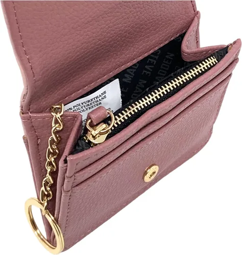 Vista 3 de Steve Madden Billetera con llavero Blaney, Rosa (Blush), Steve Madden Cartera para mujer