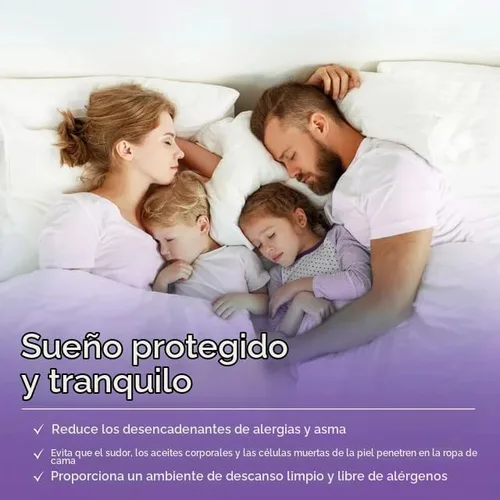 Vista 3 de Hygea - Juego de 2 protectores de almohada para ácaros y alérgenos