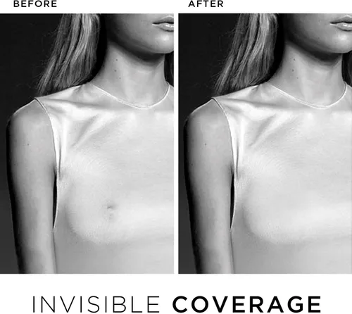 Vista 6 de Nippies Cubiertas para pezones de brasier no adhesivo para mujer, insertos reutilizables de silicona que no se ven con caja de viaje