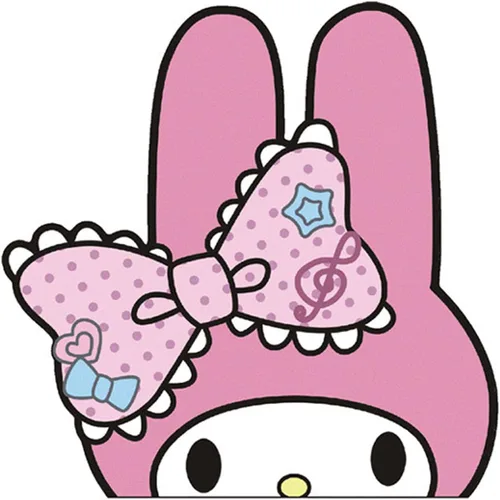 Vista 10 de Adhesivo impermeable para parachoques de anime, accesorios de automóvil Kawaii, lindas calcomanías para ventana y calcomanías para capó Dog-1
