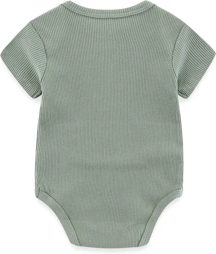 Vista 32 de Kiddiezoom Mameluco unisex de algodón de una pieza para bebé recién nacido, 5
