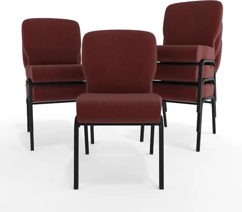 Vista 11 de Flash Furniture Advantage Signature Elite - Silla de iglesia granate, 20 pulgadas de ancho