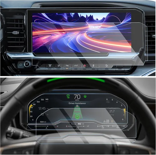 Vista 13 de CDEFG Protector de Pantalla Silverado 2022-2025 2026 para Camioneta Pickup Chevy Silverado 2022-2025 2026 Protector de Pantalla del Cluster