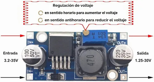 Vista 3 de Paquete de 10 reguladores de voltaje de alta eficiencia de CC a CC de 3.2-35V a 1.25-30V convertidor de Buck DIY fuente de alimentación módulo