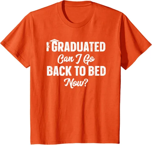 Vista 72 de Graduation Gift For Her Camiseta I Graduated Can I Go Back To Bed Now, Negro