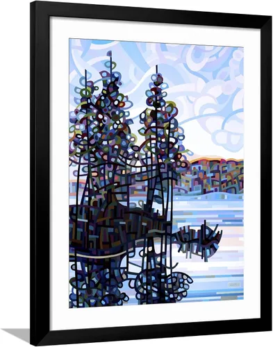 Vista 13 de AllPosters Mandy Budan - Impresión giclée de pared con marco negro de Haliburton Morning on Black Frame de 12 x 16 pulgadas