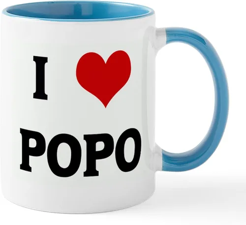 Vista 9 de CafePress I Love POPO - Taza de café de cerámica de 11 oz (11.0 fl oz)