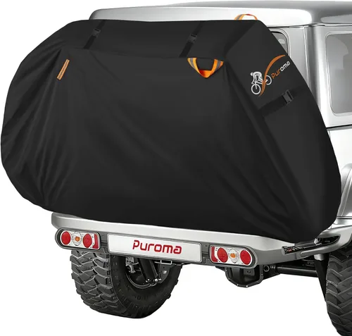 Vista 12 de Puroma Funda para Motocicleta de Servicio Pesado, Funda para Scooter Impermeable para Exteriores, Protección Universal de Calidad para Todas