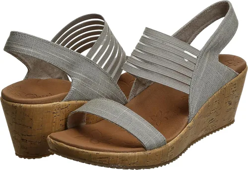 Vista 3 de Skechers Cali Beverlee Smitten - Sandalias de cuña para mujer