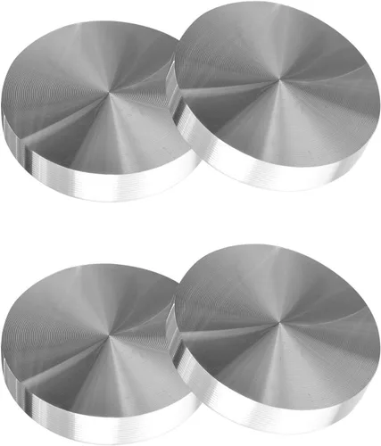 Vista 8 de 4 discos circulares de aluminio para mesas de vidrio, almohadillas antideslizantes fáciles de instalar para mesas de oficina de comedor