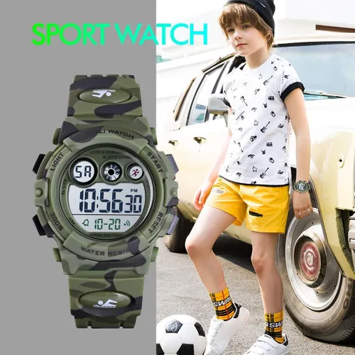 Vista 2 de CakCity Kids Watches Digital Sport Watches for Boys Girls Outdoor Waterproof Watches with Alarm Stopwatch Military Child Wrist Watch Ages 5-10