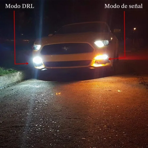 Vista 3 de Alla Lighting BAY15D 1157 Switchback Luces LED de Señal de Giro, Color Dual Ámbar Amarillo/Blanco 6000K 12V 3496 7528 2357NAK 2357AK Extremadamente