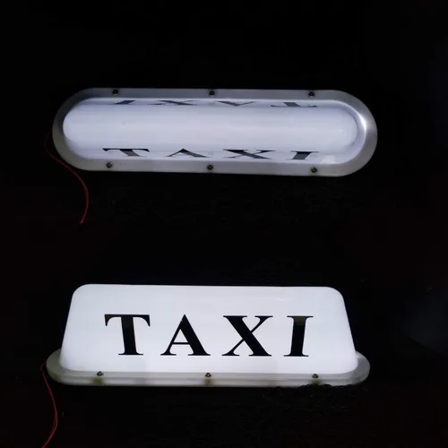 Vista 6 de Señal de taxi de 12 V con base magnética, luz de cúpula, techo de taxi iluminada para coche, 12 V, luz superior impermeable con encendedor